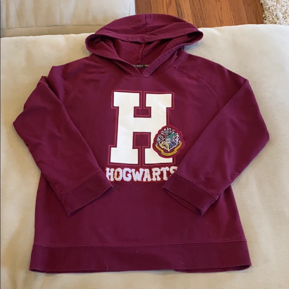 Harry Potter Hogwarts Girls Hoodie Wine/Burgundy Color